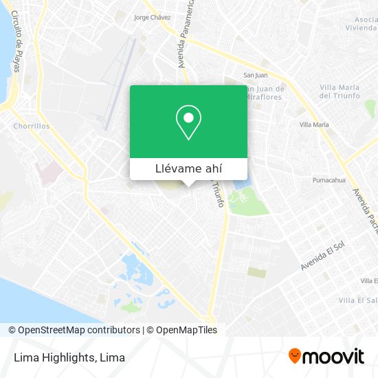 Mapa de Lima Highlights