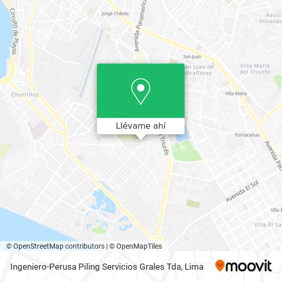 Mapa de Ingeniero-Perusa Piling Servicios Grales Tda