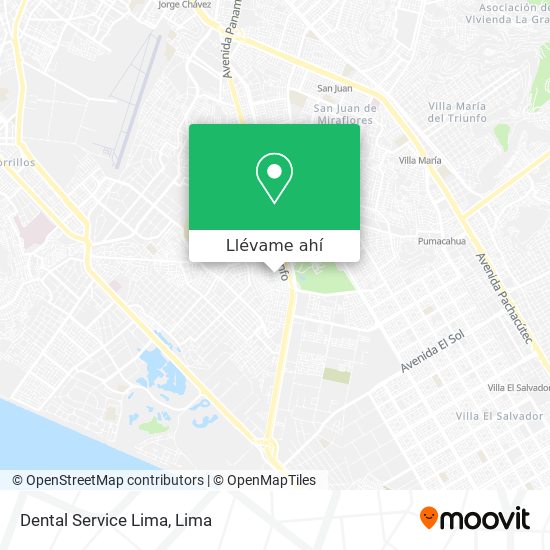 Mapa de Dental Service Lima