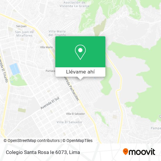 Mapa de Colegio Santa Rosa Ie 6073