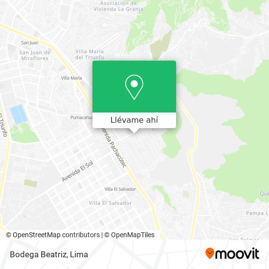 Mapa de Bodega Beatriz