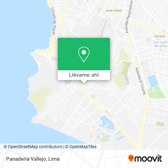 Mapa de Panaderia Vallejo