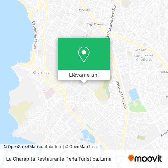 Mapa de La Charapita Restaurante Peña Turística