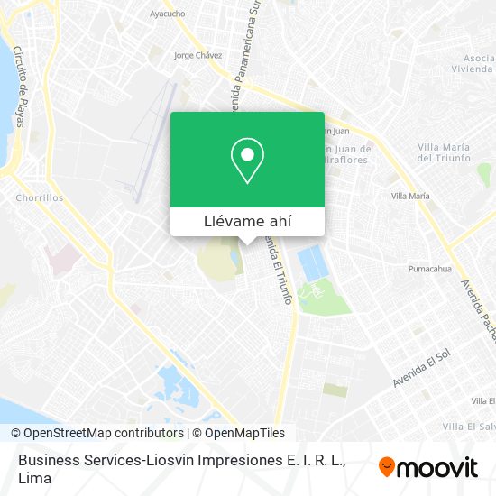 Mapa de Business Services-Liosvin Impresiones E. I. R. L.