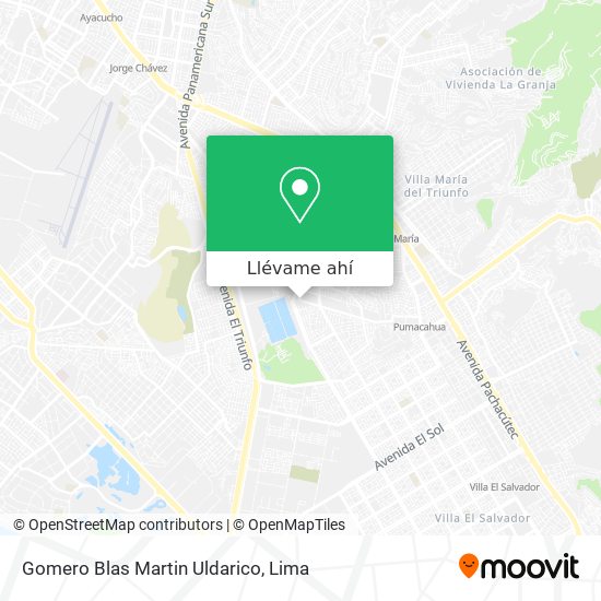 Mapa de Gomero Blas Martin Uldarico