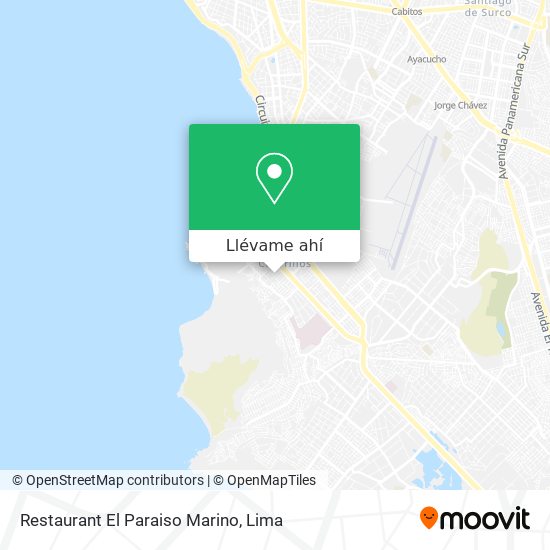 Mapa de Restaurant El Paraiso Marino