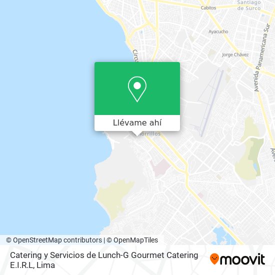 Mapa de Catering y Servicios de Lunch-G Gourmet Catering E.I.R.L