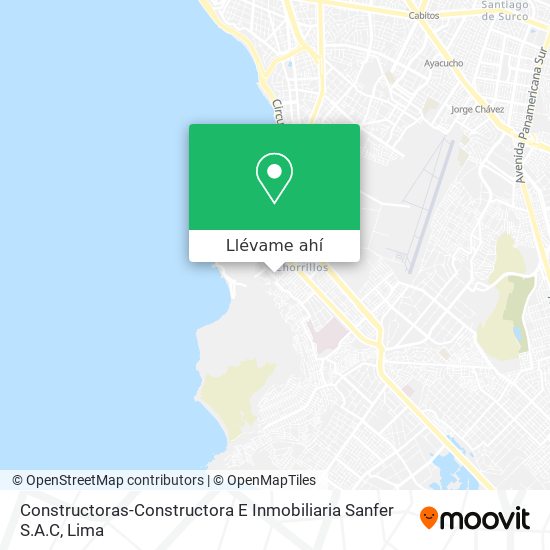 Mapa de Constructoras-Constructora E Inmobiliaria Sanfer S.A.C