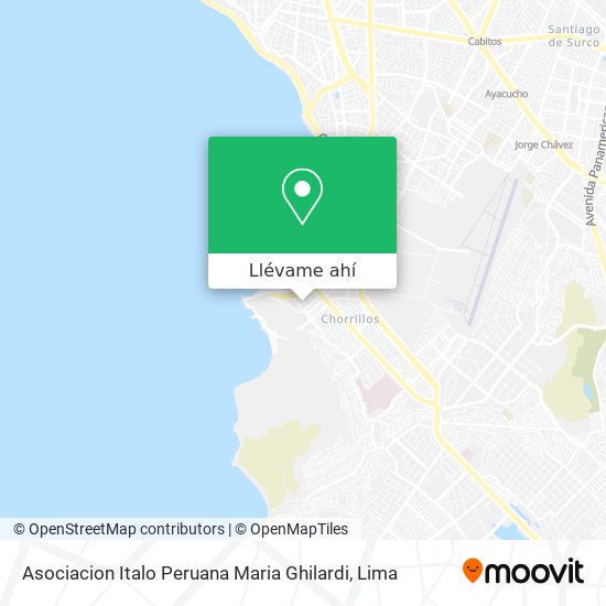 Mapa de Asociacion Italo Peruana Maria Ghilardi