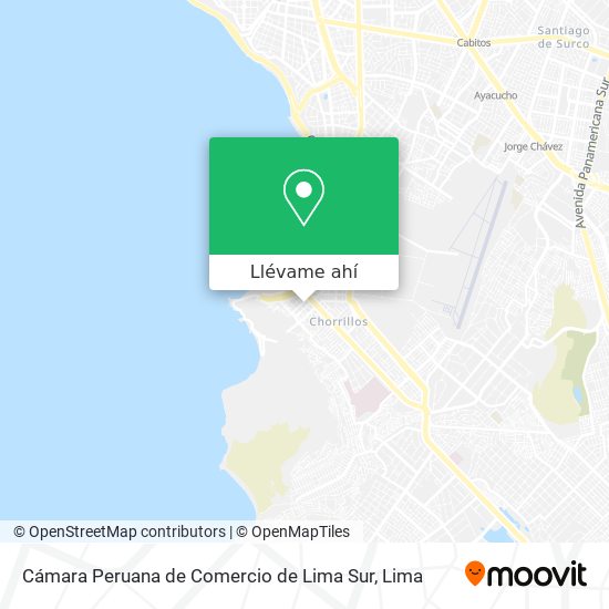Mapa de Cámara Peruana de Comercio de Lima Sur