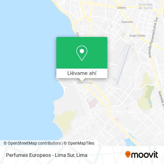 Mapa de Perfumes Europeos - Lima Sur