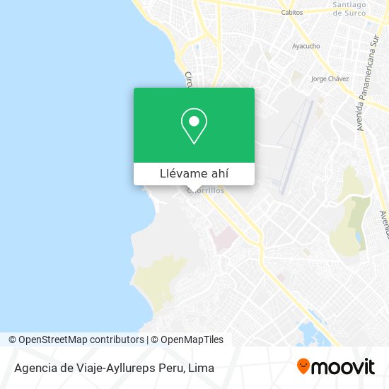 Mapa de Agencia de Viaje-Ayllureps Peru