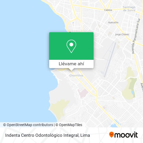 Mapa de Indenta Centro Odontológico Integral