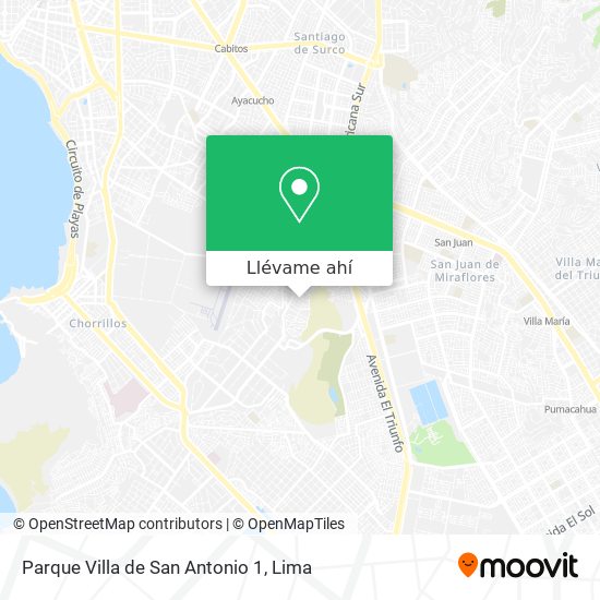 Mapa de Parque Villa de San Antonio 1