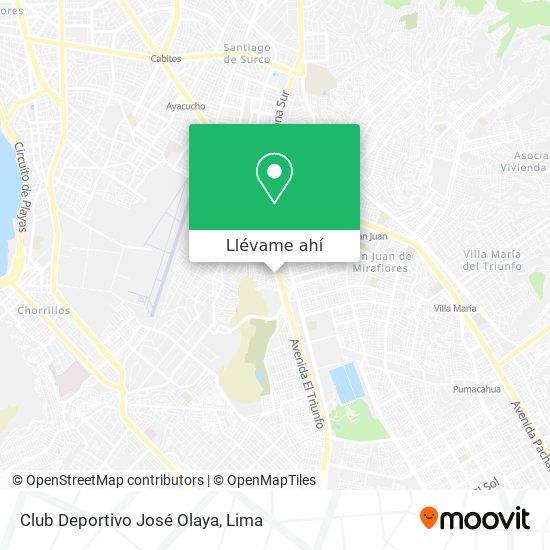 Mapa de Club Deportivo José Olaya