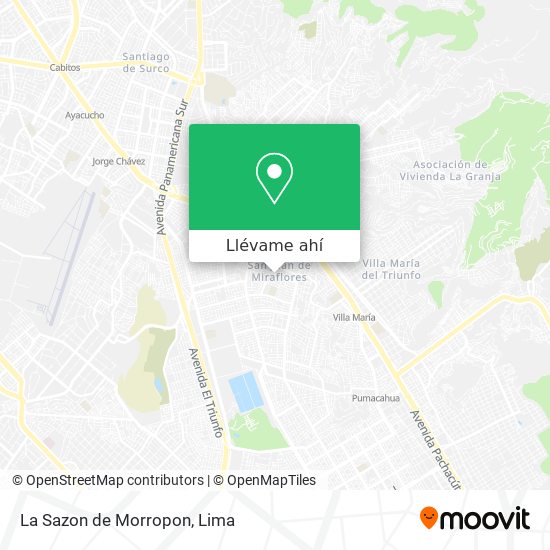 Mapa de La Sazon de Morropon