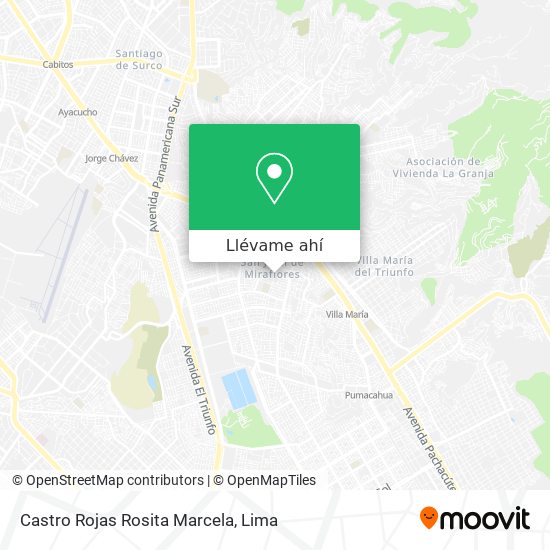 Mapa de Castro Rojas Rosita Marcela