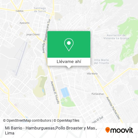 Mapa de Mi Barrio - Hamburguesas,Pollo Broaster y Mas.