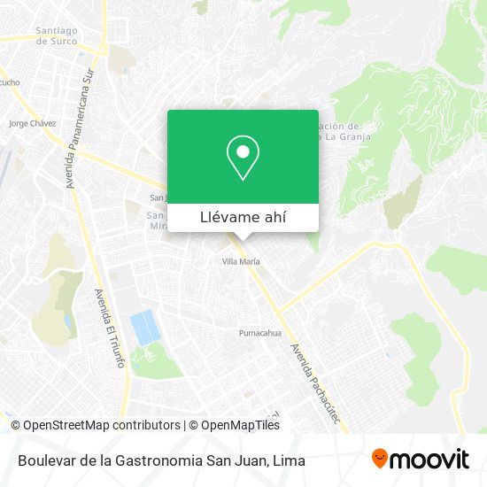 Mapa de Boulevar de la Gastronomia San Juan