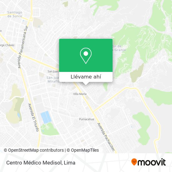 Mapa de Centro Médico Medisol