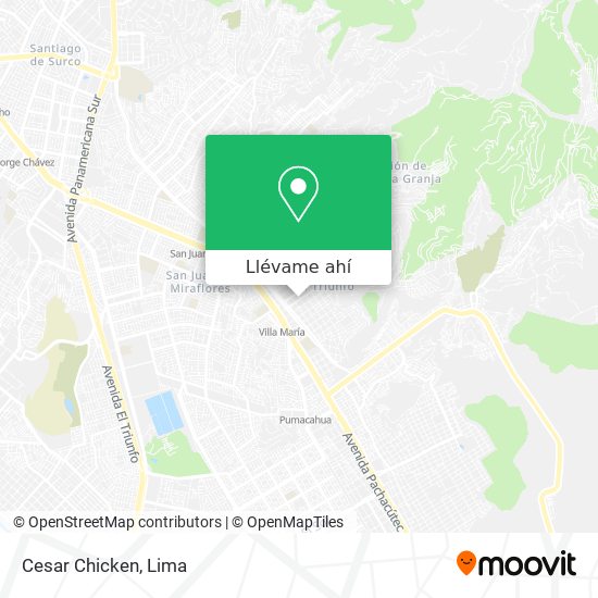 Mapa de Cesar Chicken