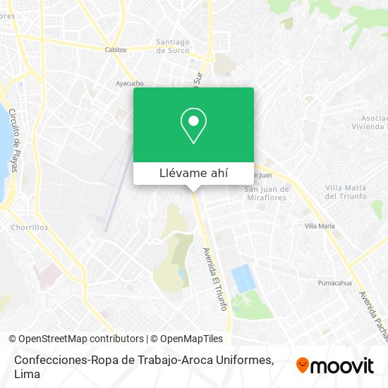 Mapa de Confecciones-Ropa de Trabajo-Aroca Uniformes