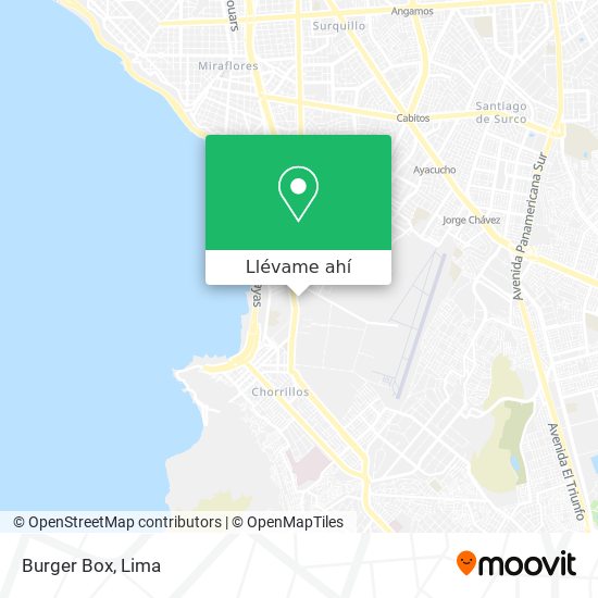 Mapa de Burger Box