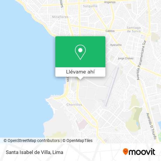 Mapa de Santa Isabel de Villa