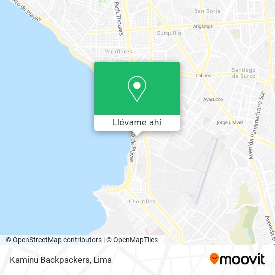 Mapa de Kaminu Backpackers