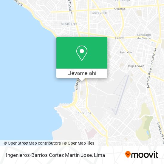 Mapa de Ingenieros-Barrios Cortez Martin Jose