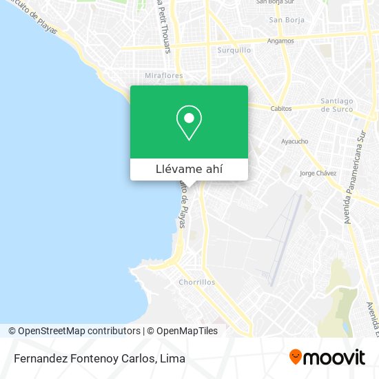 Mapa de Fernandez Fontenoy Carlos