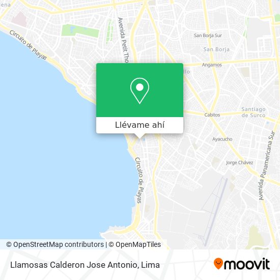 Mapa de Llamosas Calderon Jose Antonio