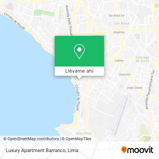 Mapa de Luxury Apartment Barranco