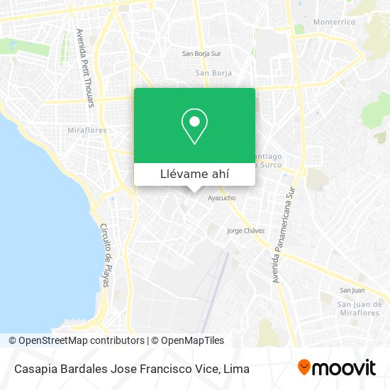 Mapa de Casapia Bardales Jose Francisco Vice
