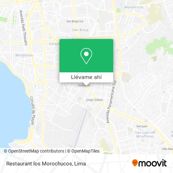 Mapa de Restaurant los Morochucos