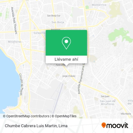 Mapa de Chumbe Cabrera Luis Martin