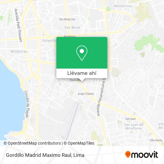 Mapa de Gordillo Madrid Maximo Raul