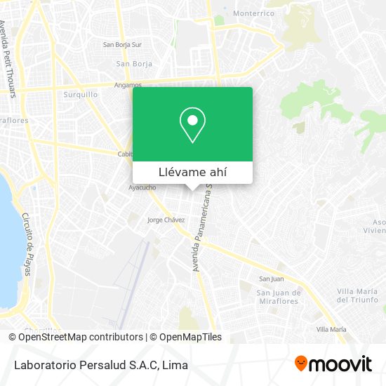 Mapa de Laboratorio Persalud S.A.C