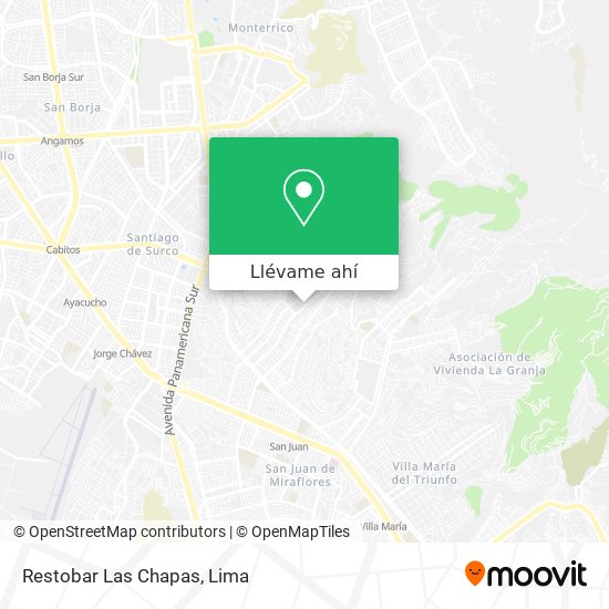 Mapa de Restobar Las Chapas