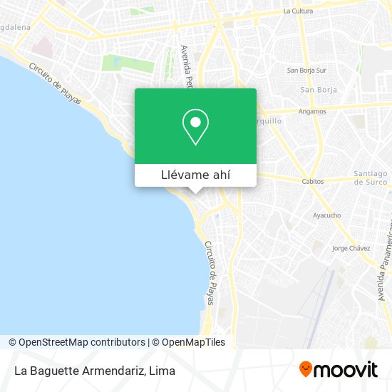 Mapa de La Baguette Armendariz