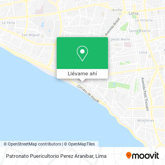 Mapa de Patronato Puericultorio Perez Aranibar