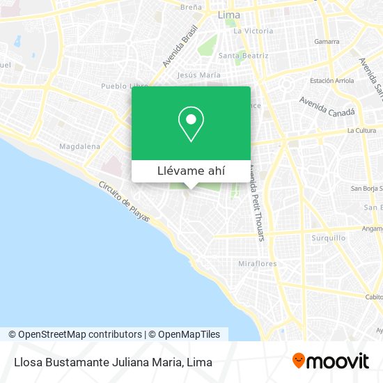 Mapa de Llosa Bustamante Juliana Maria