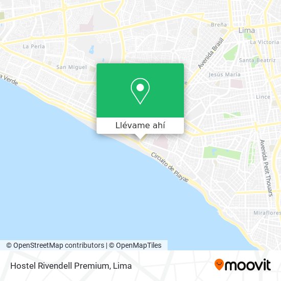 Mapa de Hostel Rivendell Premium