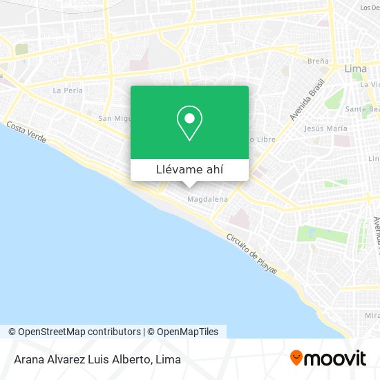 Mapa de Arana Alvarez Luis Alberto