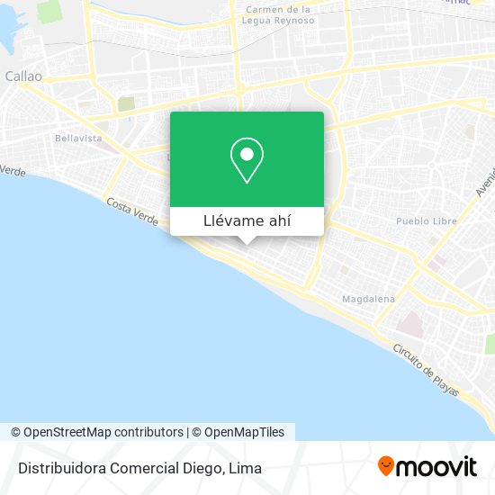 Mapa de Distribuidora Comercial Diego