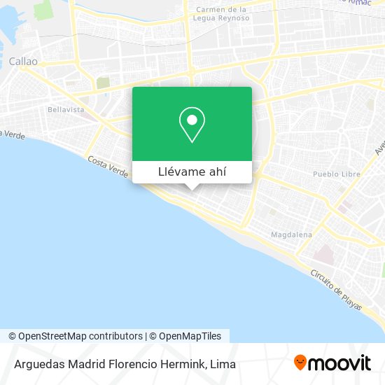 Mapa de Arguedas Madrid Florencio Hermink