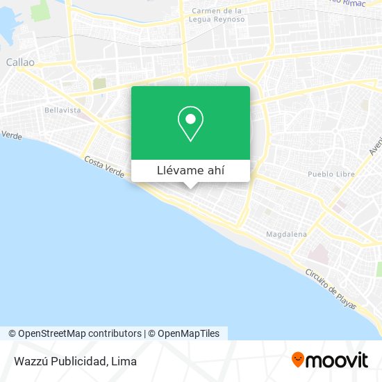 Mapa de Wazzú Publicidad