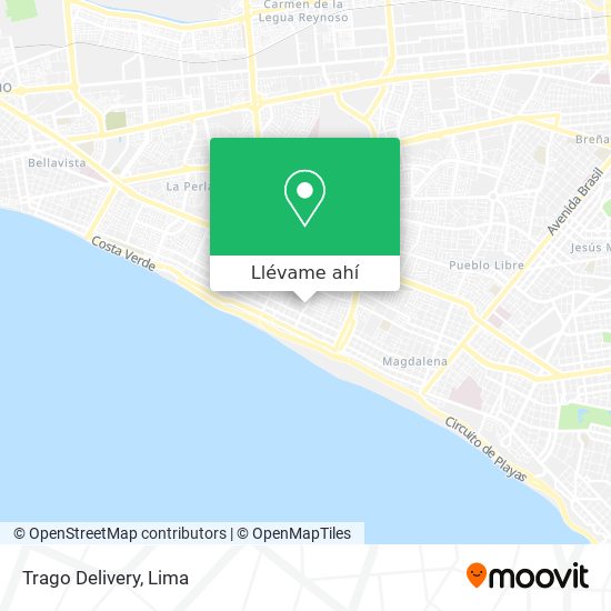 Mapa de Trago Delivery