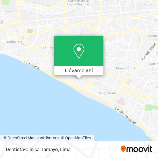 Mapa de Dentista-Clinica Tamayo