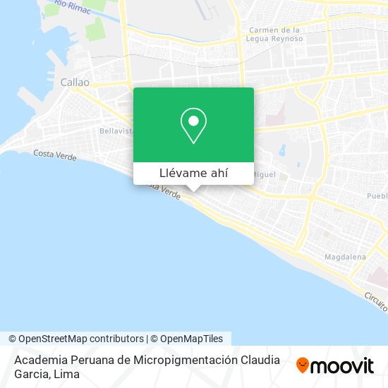Mapa de Academia Peruana de Micropigmentación Claudia Garcia
